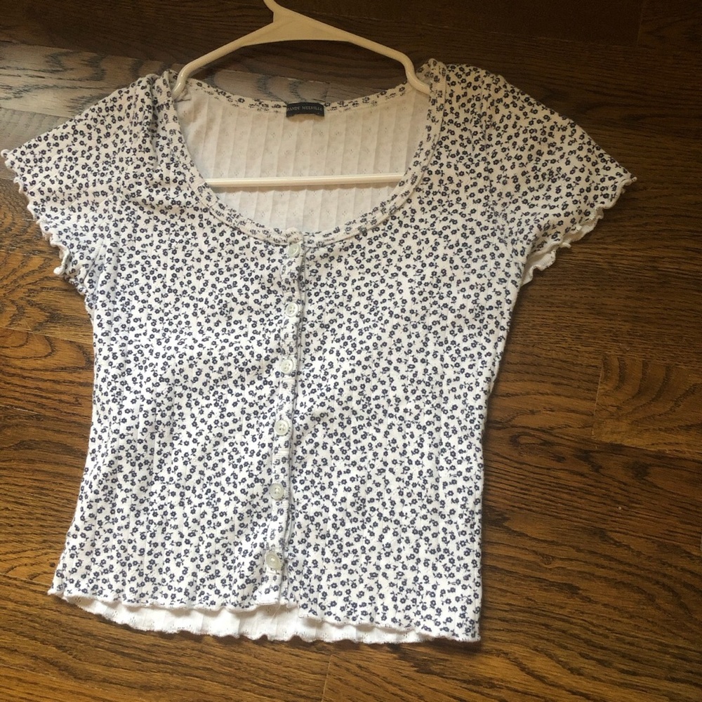 BRANDY FLORAL RUFFLE ZELLY TOP